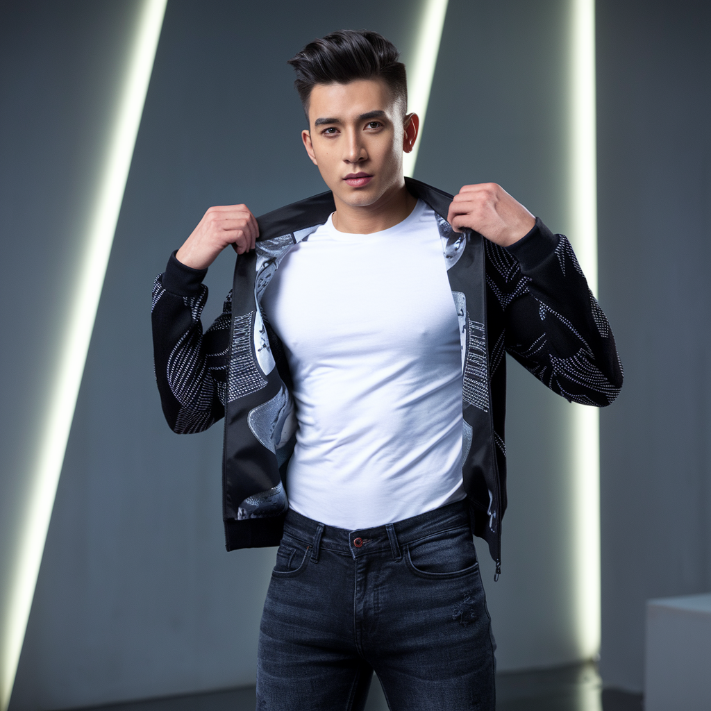 Shirt with Chest Opened